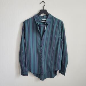 NWT UO Striped Button Up